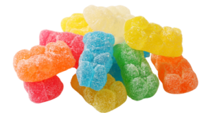 pile of gummy canies